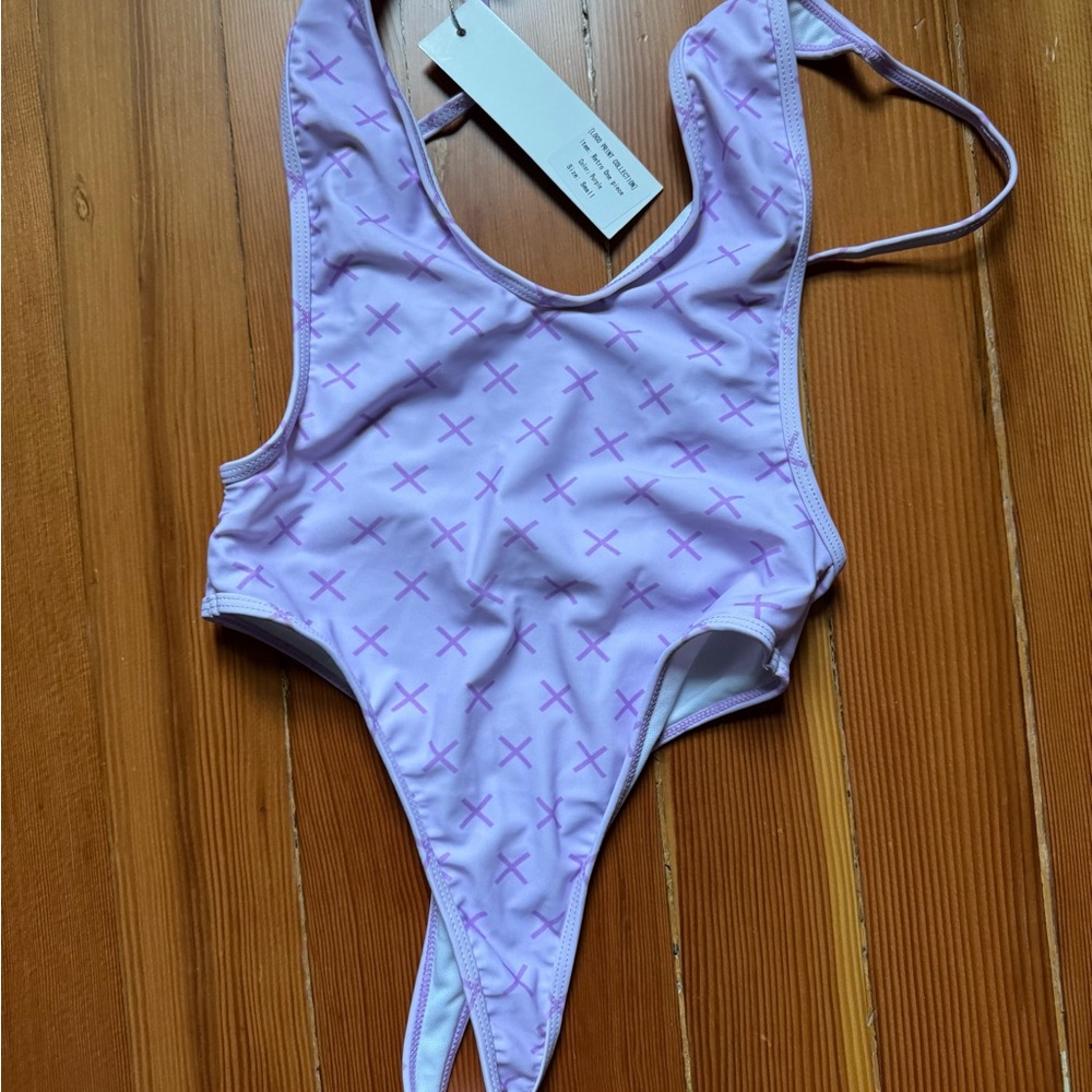 Boutine lilac logo print retro 1-pc